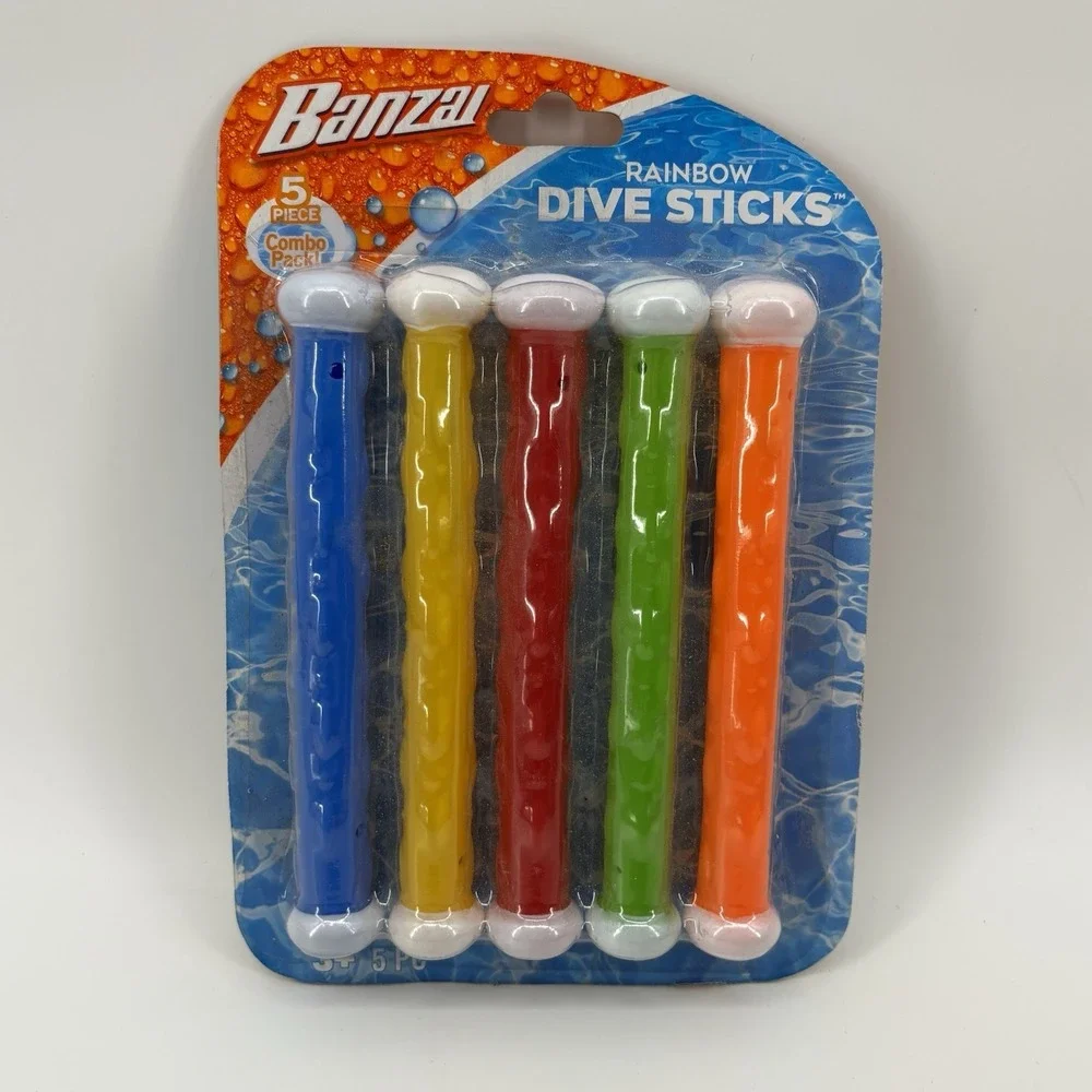 Lot Of 4 Intex & Banza Underwater Play‎ Sticks Dolphins Dive Toys Swimming Pool